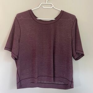 Burgundy Lululemon T-shirt